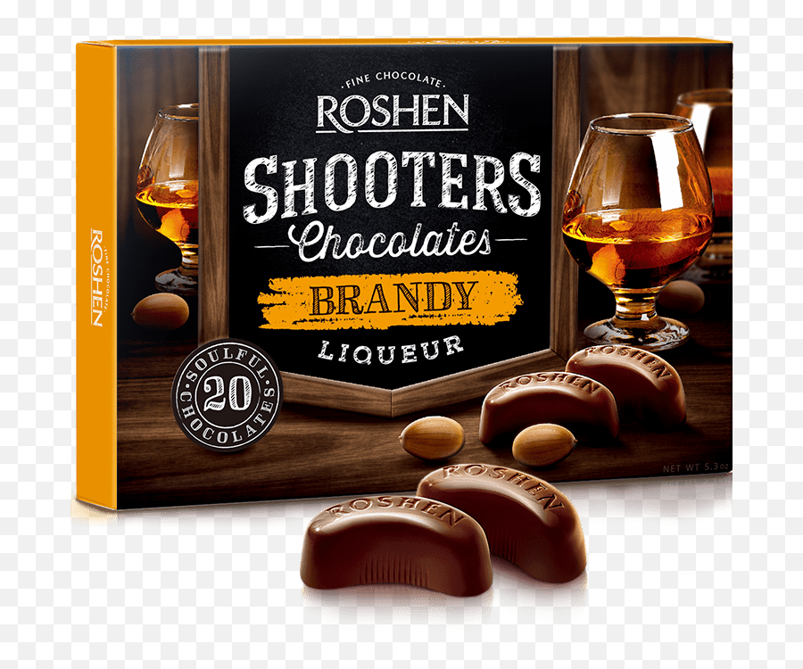 Roshen Shooters Brandy Dark Chocolate Candy With Brandy Emoji,Sweetbox Real Emotion Listen