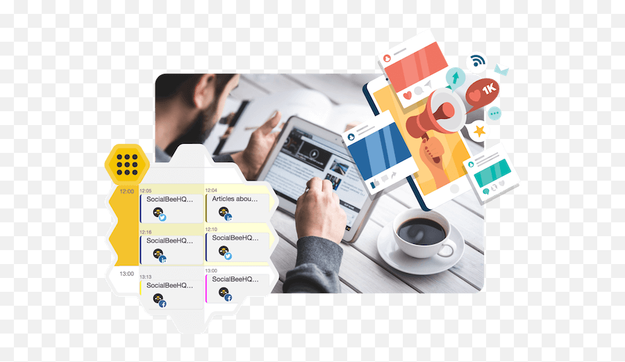 Socialbee Tool Features Socialbee - Digital Business Emoji,Evergreen Emoji