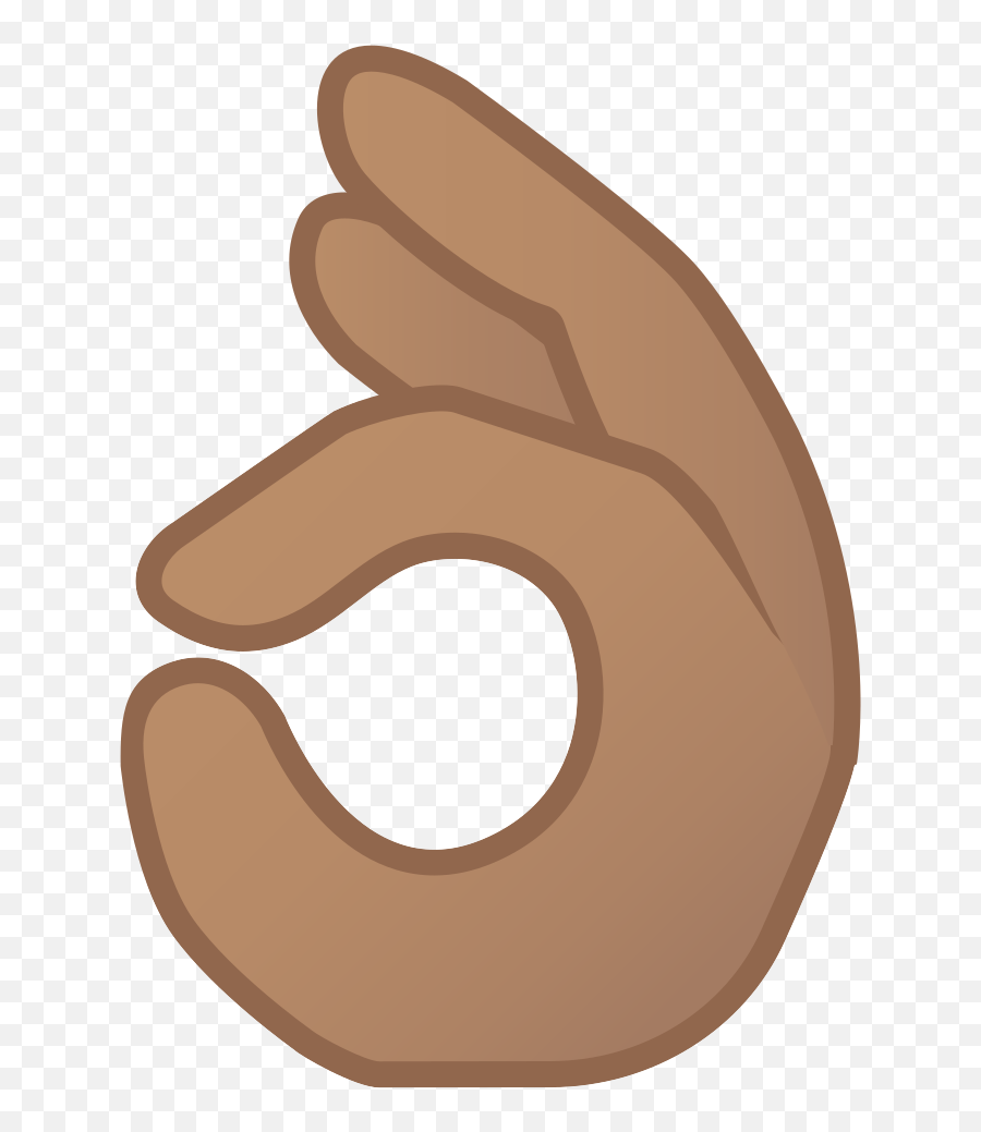 Ok Hand Medium Skin Tone Icon - Hand Emoji,Ok Sign Emoji