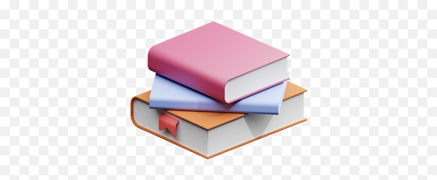 Premium Stack Of Books 3d Illustration Download In Png Obj Emoji,Book Stack Emoji