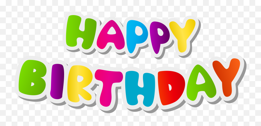 Happy Birthday Text Transparent - Happy Birthday Png Text Emoji,Happy Birthday Emoji
