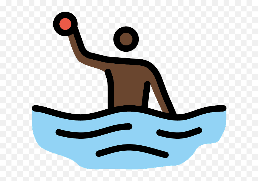 Man Playing Water Polo Emoji Clipart Free Download - Water Polo,Water Emoji Png