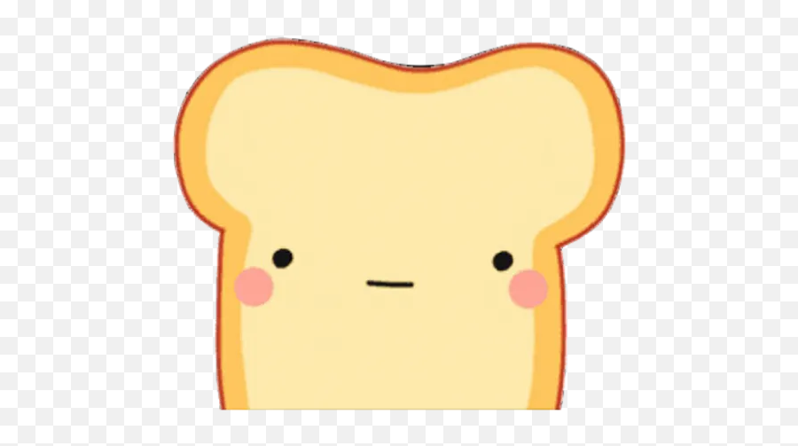Toasted Bread Stickers For Whatsapp - Happy Emoji,Toast Emoji