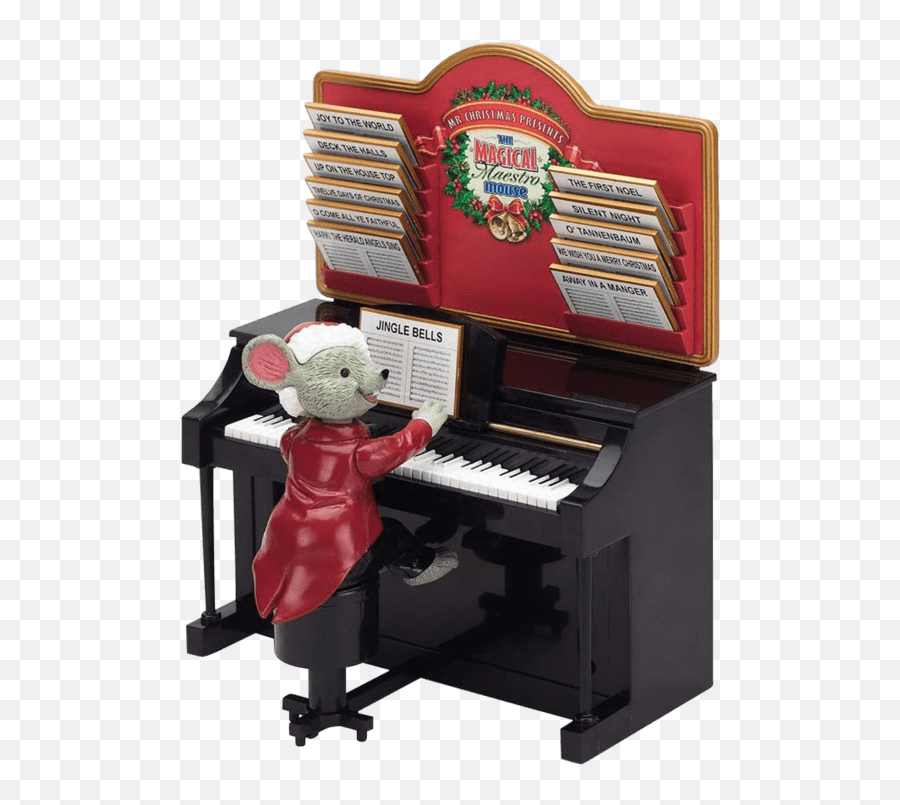Musical Maestro Mouse - Magic Music Mouse Mr Christmas Emoji,Guy And Piano Emoji