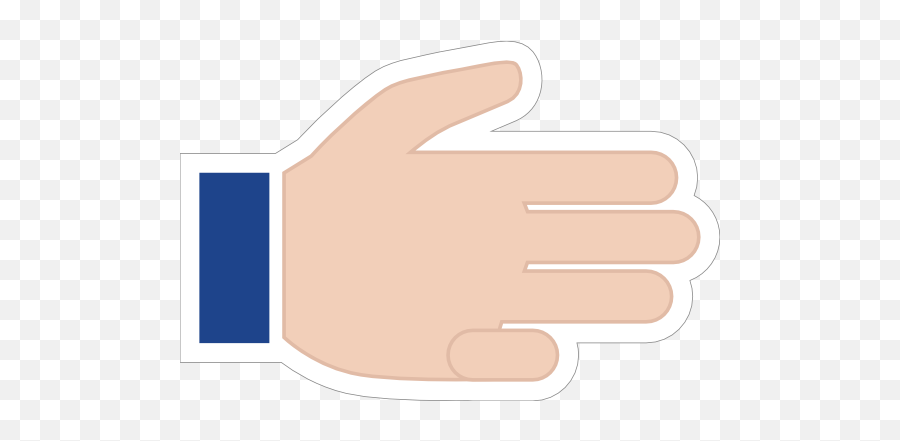 Hands Three Fingers Lh Emoji Sticker - Sign Language,Hold Up Emoji