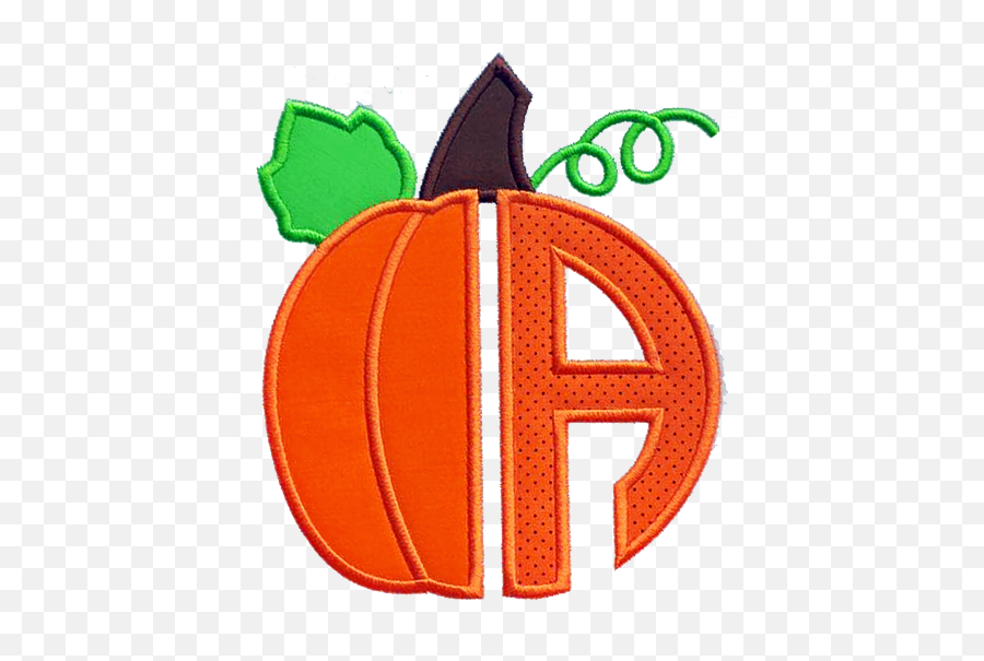Pumpkin Alphabet Applique - Winter Squash Emoji,Emoji Applique