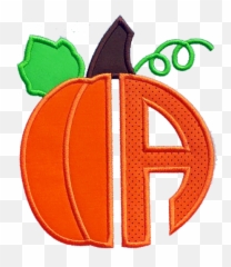 Pumpkin Alphabet Applique - Winter Squash Emoji,Emoji Applique