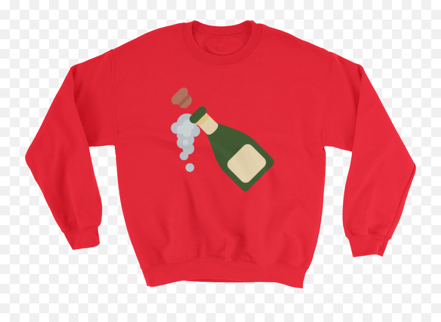 Champagne Emoji Sweatshirt - Long Distance Relationship Shirts,Forest Emoji