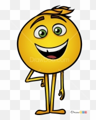 How To Draw Gene Emoji Movie - Gene Emoji Movie Drawing,Emoji Movie 2