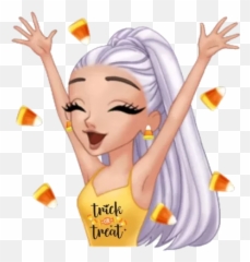 Pin - Cartoon Ariana Grande Wallpaper Computer Emoji,Ariana Grande Cloud Emoji Dolman