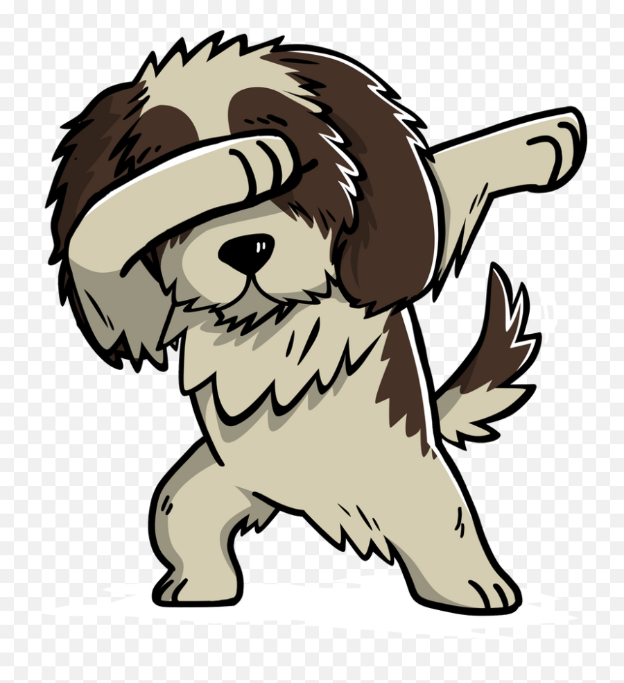 Dabbing Shih Tzu Dog Dab Dance Sticker - Dabbing Shih Tzu Emoji,Dabb Emoji