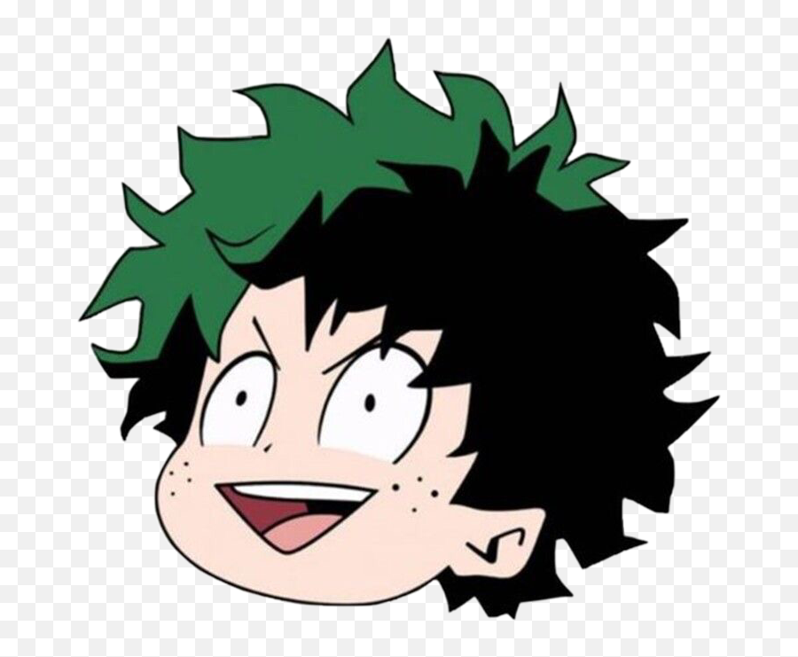 Deku Izuku Izukumidoriya Sticker By Thelonelypizza - Kid Deku Sticker Emoji,My Hero Academia! Smile Emoticon