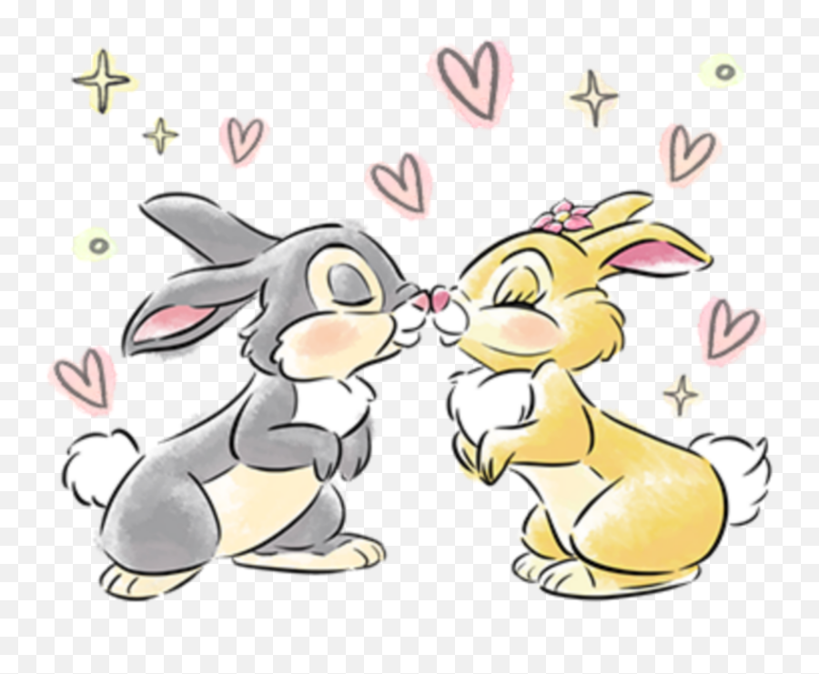Thumper Missbunny Kiss Sticker - Happy Emoji,Bunny Kiss Gif Emojis