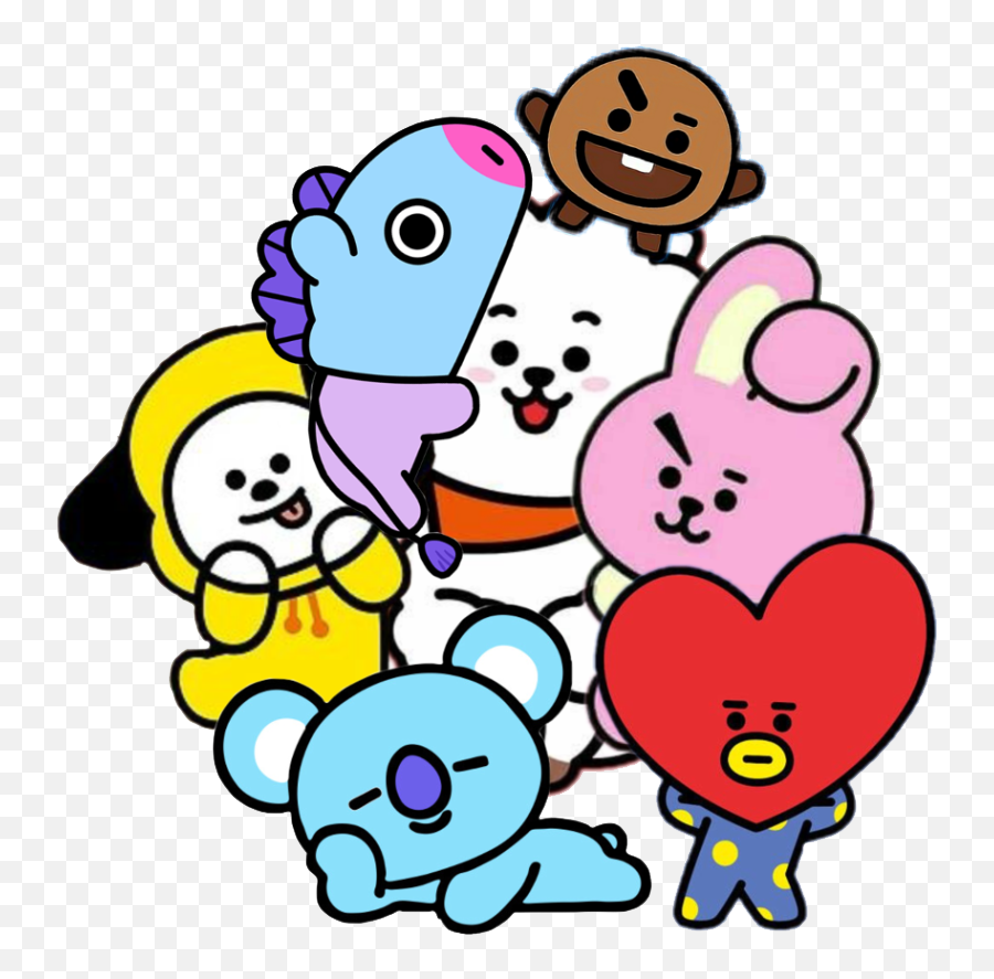 12 Draw Ideas - Bt21 Clipart Emoji,Emoji Cara Picara