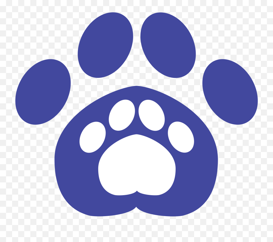 Furry Blue Paw Vector Logo - Furry Logo Emoji,Furcadia List Of Emoticons