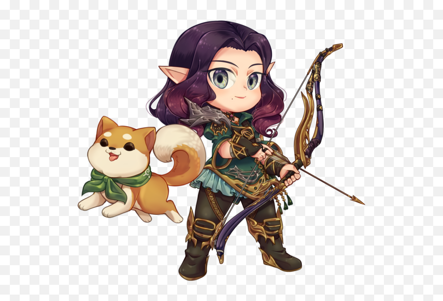 Had A Chibi Commission Done For My Elezen By The Amazingly - Fictional Character Emoji,Maplestory Heroes Emotion Images