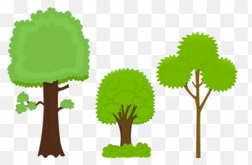 Different Cartoon Trees Clipart Free - Free Clipart Trees Emoji,Emotion Art Trees