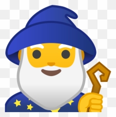 Man Mage Emoji - Male Mage Emoji,Wizard Emoticon