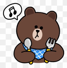 Line Camera Characters Get The Munchies - Teddy Bear With Money Cartoons Emoji,Emoji Munchies