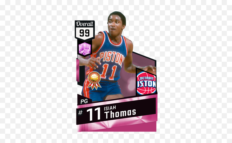 89 Isiah Thomas - Pink Diamond Isiah Thomas Emoji,Nba 2k17 Dunk Emotion List