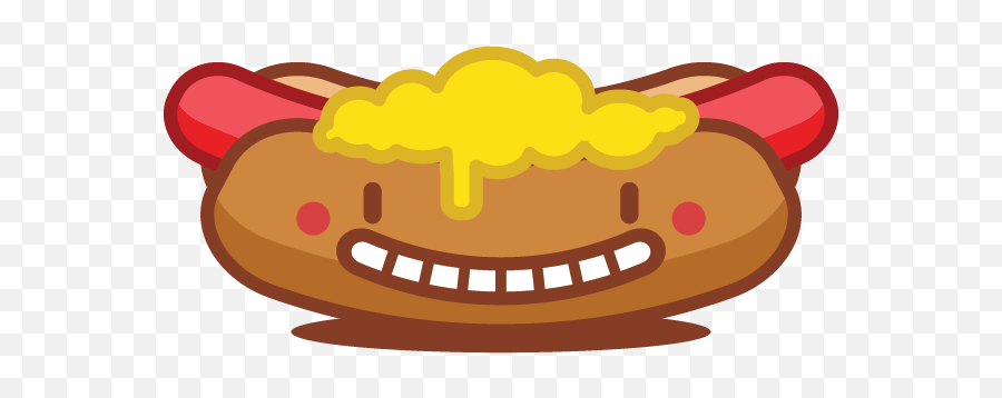 Hotdog Emoji By Fábio Rex - Happy,Hot Dog Emoji