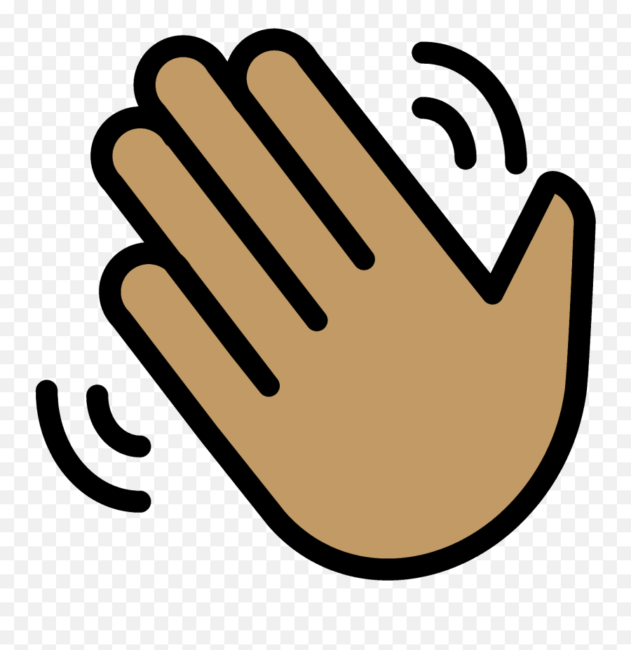 Medium Skin Emoji - Waving Hand,How To Type Out Namaskar Hands Emoticon