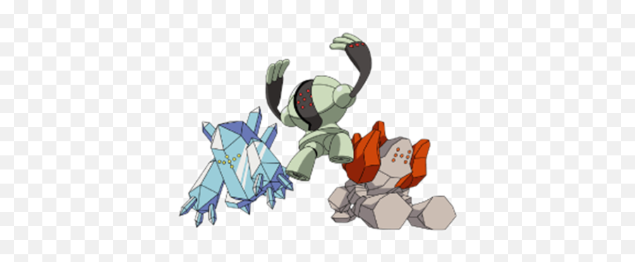 Legendary Titans - Regirock Regice And Registeel Emoji,B2/w2 Emotion Theme Remastered