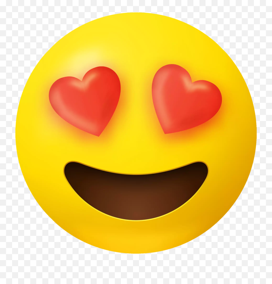 Emoji Smiley - Heart Eye Emoji Large,Emojis Keychain Diy