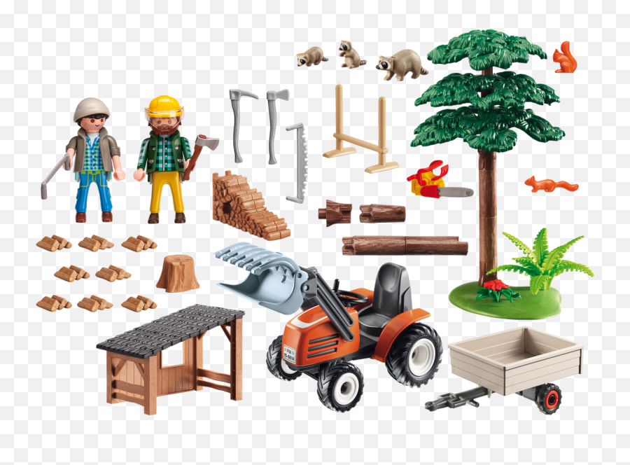 Playmobil Lumber Yard With Tractor Toys U0026 Games Playsets - Playmobil Emoji,Mcdonalds Toys Emojis