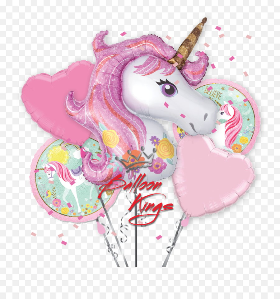 Magical Unicorn Bouquet - Unicorn Foil Balloon Emoji,Christmas Mother Daughter Emoji
