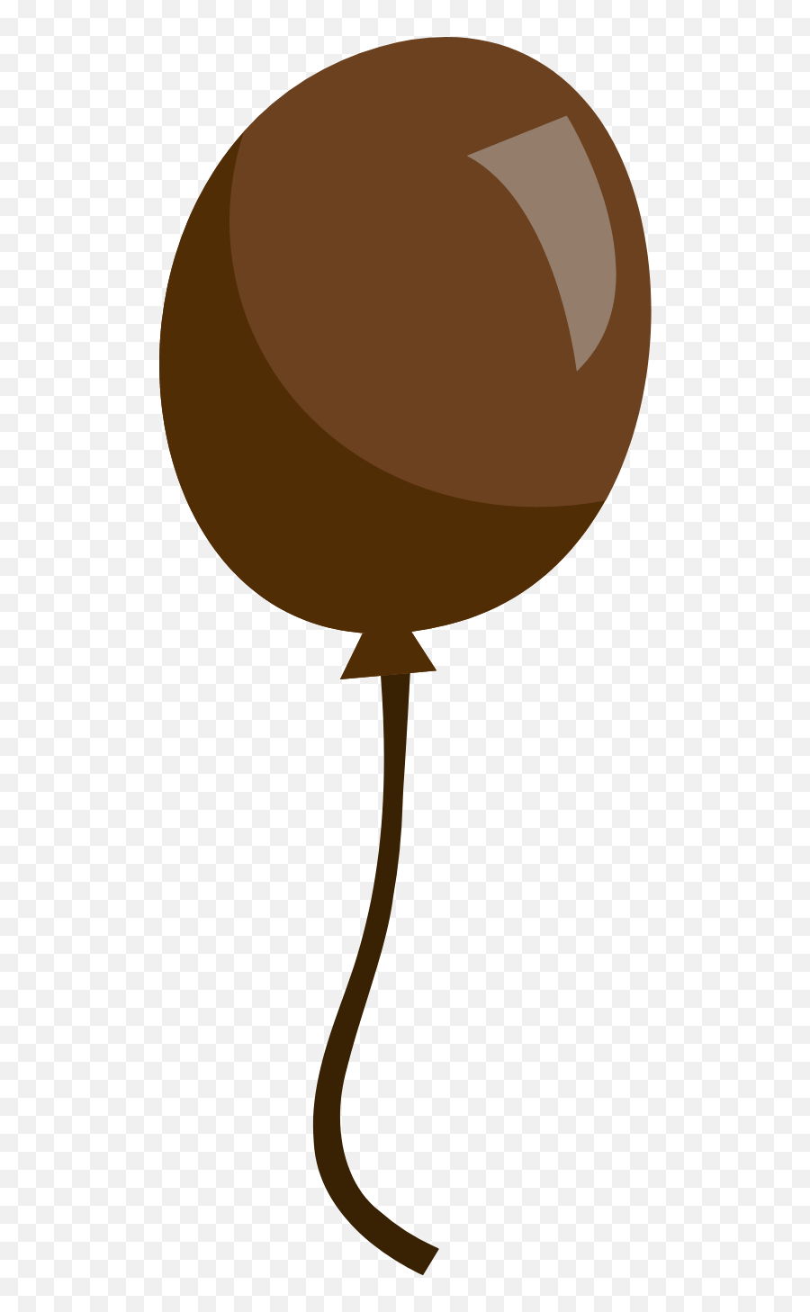 Chocolate Brown Balloon Png Transparent Image Png Mart - Clip Art Brown Balloon Emoji,Emojis Ballons Png Transparent