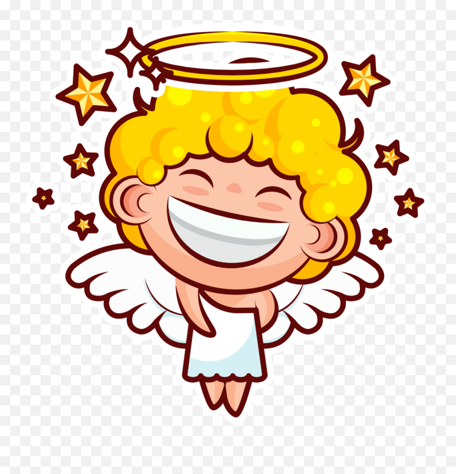 Cute Angel Stickers For Whatsapp Wastickerapps Apk Download - Desenhos De Anjo Comendo Emoji,Thug Life Emoji