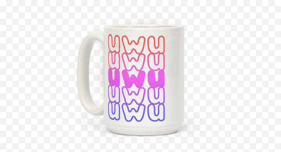 Anime Coffee Mugs Coffee Mugs Lookhuman - Serveware Emoji,U W U Emoticon