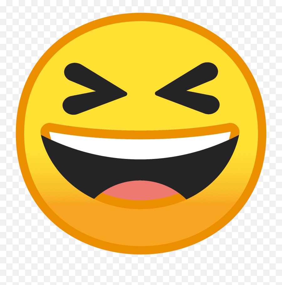 Grinning Squinting Face Emoji - Closed Eyes Laughing Emoji,Squint Emoji