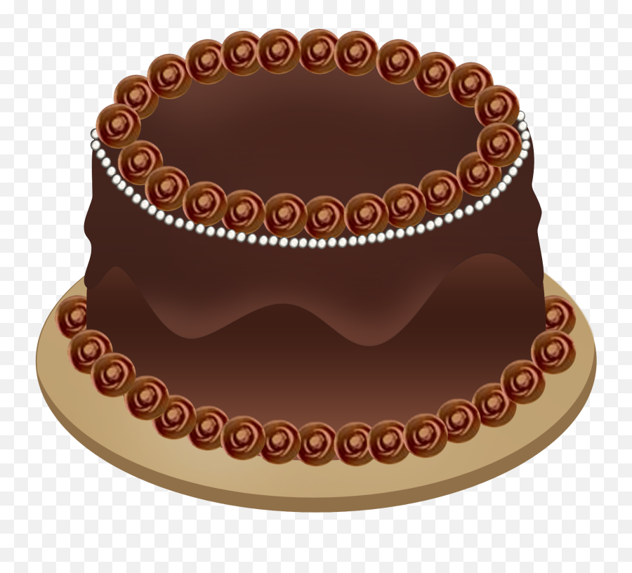 Chocolate Cake Clip Art Black And White - German Chocolate Cake Clipart Emoji,Chocolate Cake Emoji