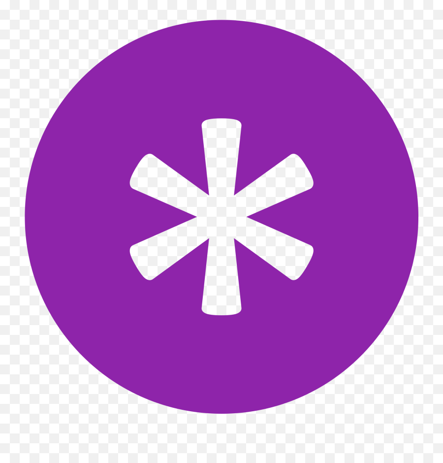 Fileeo Circle Purple Asterisksvg - Wikimedia Commons Emoji,Purple Star Emoji