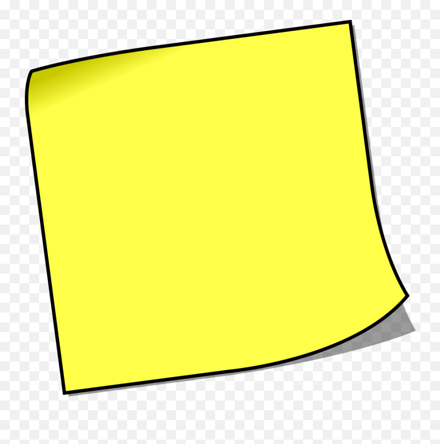 White Sticky Notes Png - Sticky Note Clipart Black Background Emoji,Emoji Sticky Notes