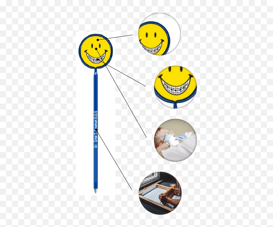 Promotional Smiley Face With Braces - Happy Emoji,Emoticon With Braces