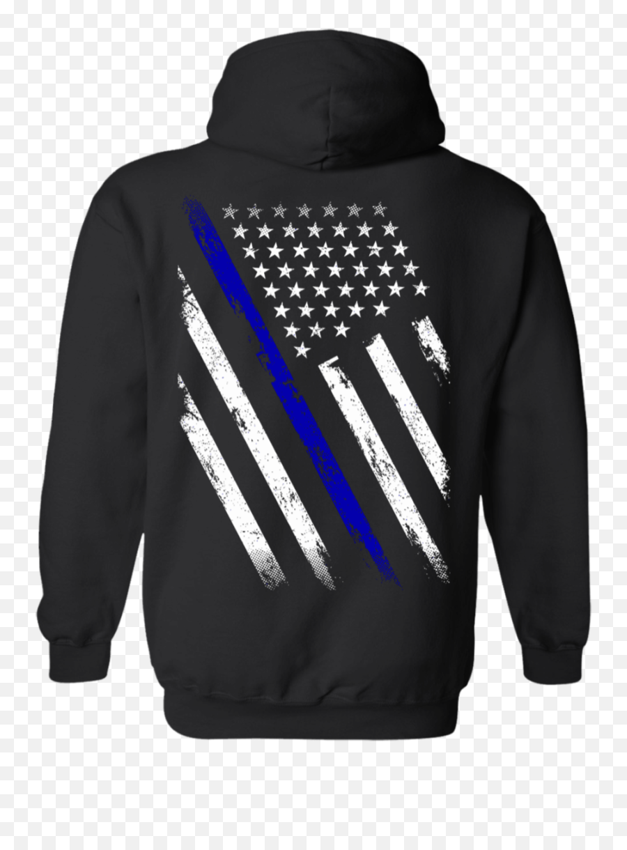 Thin Blue Line Police Weathered Flag - Rzr Hoodie Emoji,Police Flag Emoji