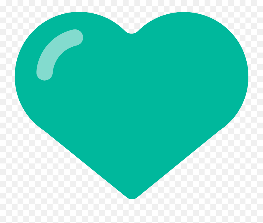 Green Heart Emoji Clipart - Sea Green Heart,Green Heart Emojis