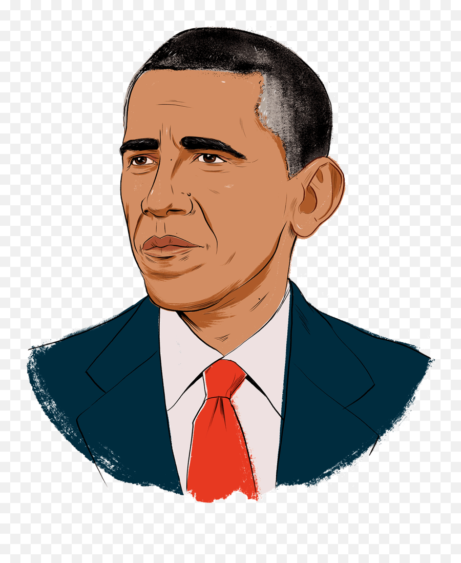 Shrinking The Income Gap Is Necessary - Obama Cartoon Transparent Background Emoji,Obama Shows Emotion