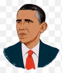 Shrinking The Income Gap Is Necessary - Obama Cartoon Transparent Background Emoji,Obama Shows Emotion