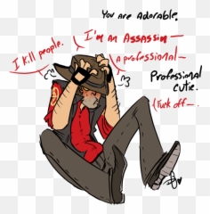 Team Fortress 2 General Tf2g - 4chanarchives A 4chan Tf2 Shy Sniper Emoji,Fite Me Emoticon Tumblr