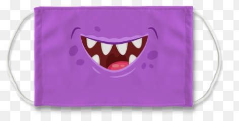 Purple Monster Mouth Face Mask Monster Mouth Face Mask Mask - Fictional Character Emoji,Banjo Emoticon