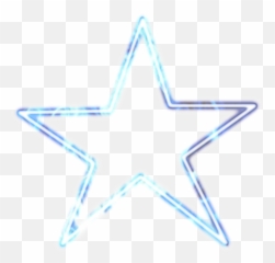 Blue Neon Neon Glowing Sticker - Dot Emoji,Glowing Star Emoji