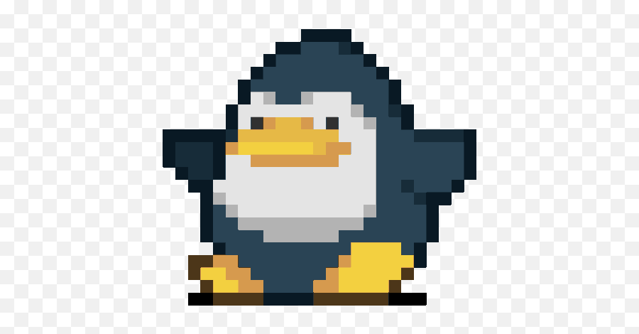 Pixel Art - Boma Westu0027s Portfolio Penguin Pixel Gif Png Emoji,Hotmail Animated Emoticons