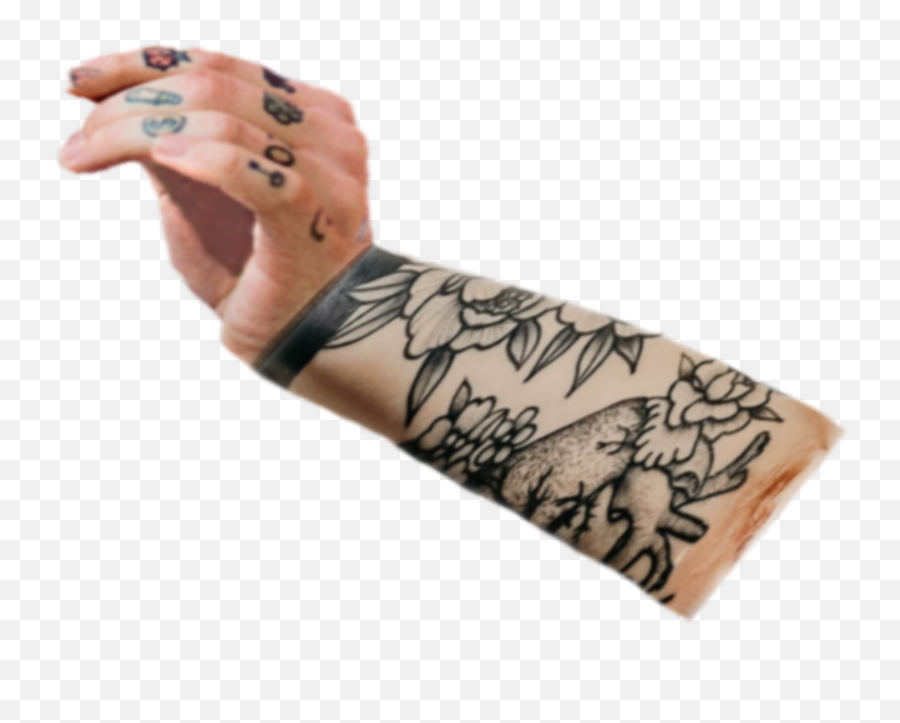 Arm Brazo Tattoo Sticker - Temporary Tattoo Emoji,Using Emojis Show You Tattoo