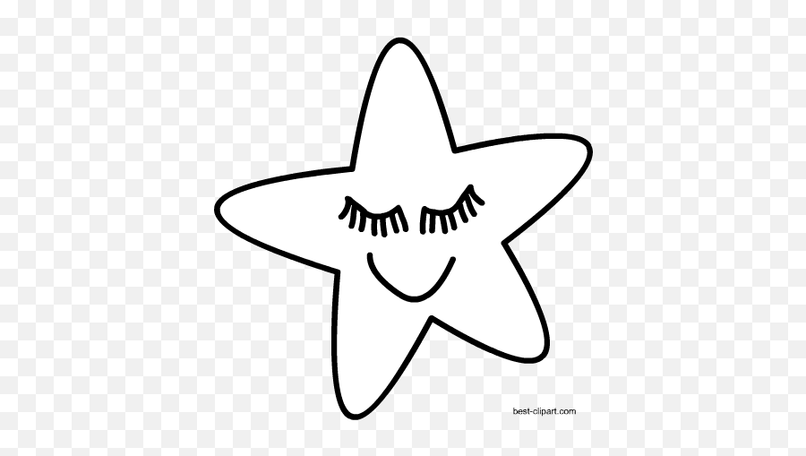 Free Star Clip Art Images And Graphics - Happy Emoji,Star Emoji Black And White