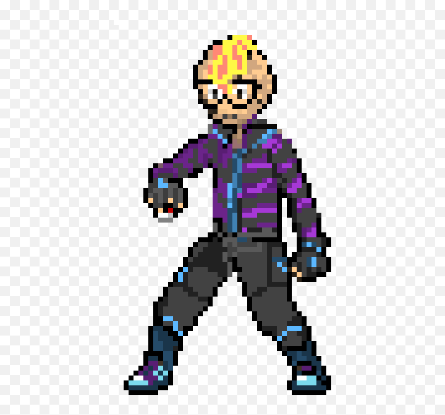 Pixel Art Gallery - 8 Bit Pokemon Trainer Png Emoji,Dbz Fusion Emoticon