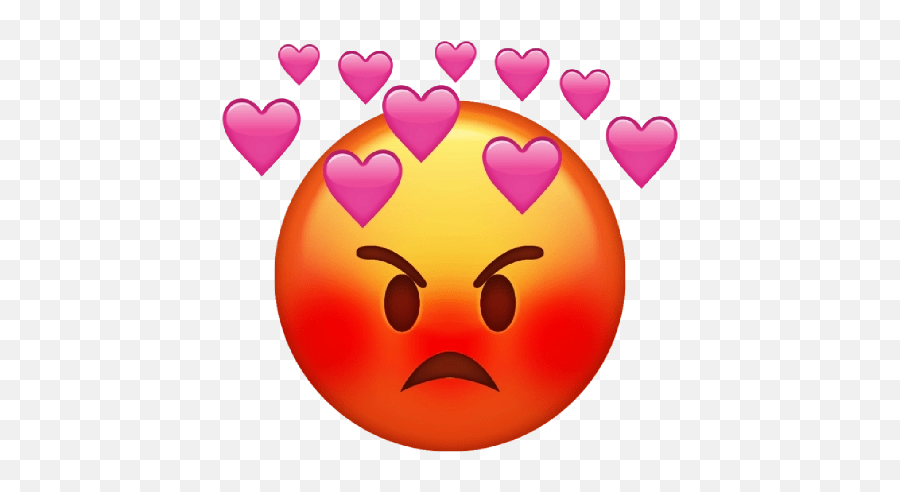 Red Angry Emoji Heart Png Transparent Images - Yourpngcom Anger And Love Emoji,Angry Heart Eyes Emoji